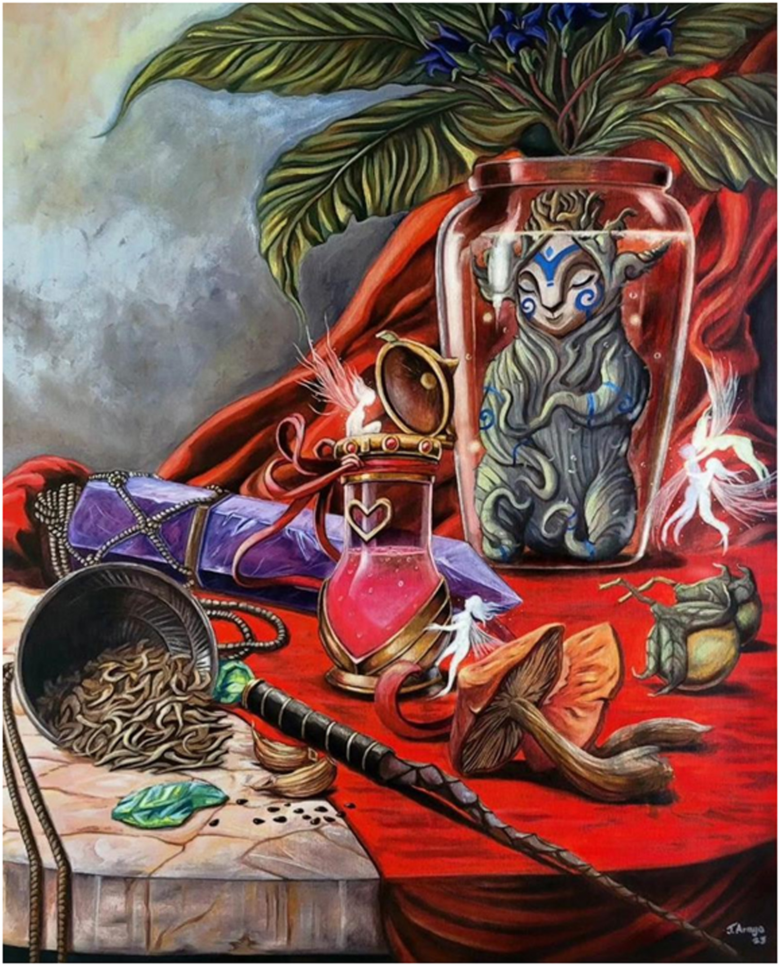 LA OBRA DE ERWIN JOSAFAT ARMINJO ” ELIXIR AFRODISÍACO MANDRAGÓRICO ” EXHIBIDA EN EL MUSEO MUNICIPAL DE BELLAS ARTES DE OSAKA (JAPÓN)