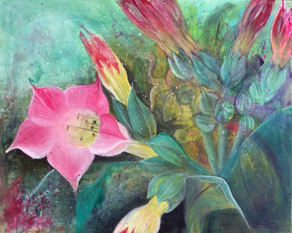 LA OBRA DE VICTORIA DELGADO ” EL MÁGICO DIOS DEL TABACO ” EXHIBIDA EN EL MUSEO MUNICIPAL DE BELLAS ARTES DE OSAKA (JAPÓN)
